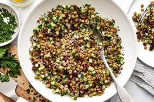 Lentil Bintang Dalam Salad Dua Lipa