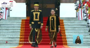Momen Spesial di IKN: Jokowi dan Iriana Hadir dalam Busana Pengantin Kutai, Bersama Prabowo dalam Upacara Detik-Detik Proklamasi HUT RI ke-79